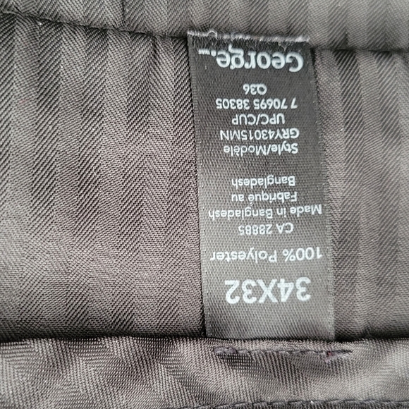 George Men's Flat Front Dress Pant - Picture 2 of 8